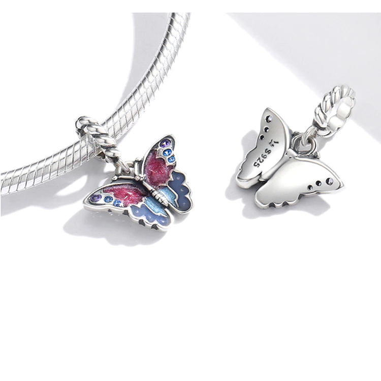 Butterfly charm Caliss in 925 sterling silver