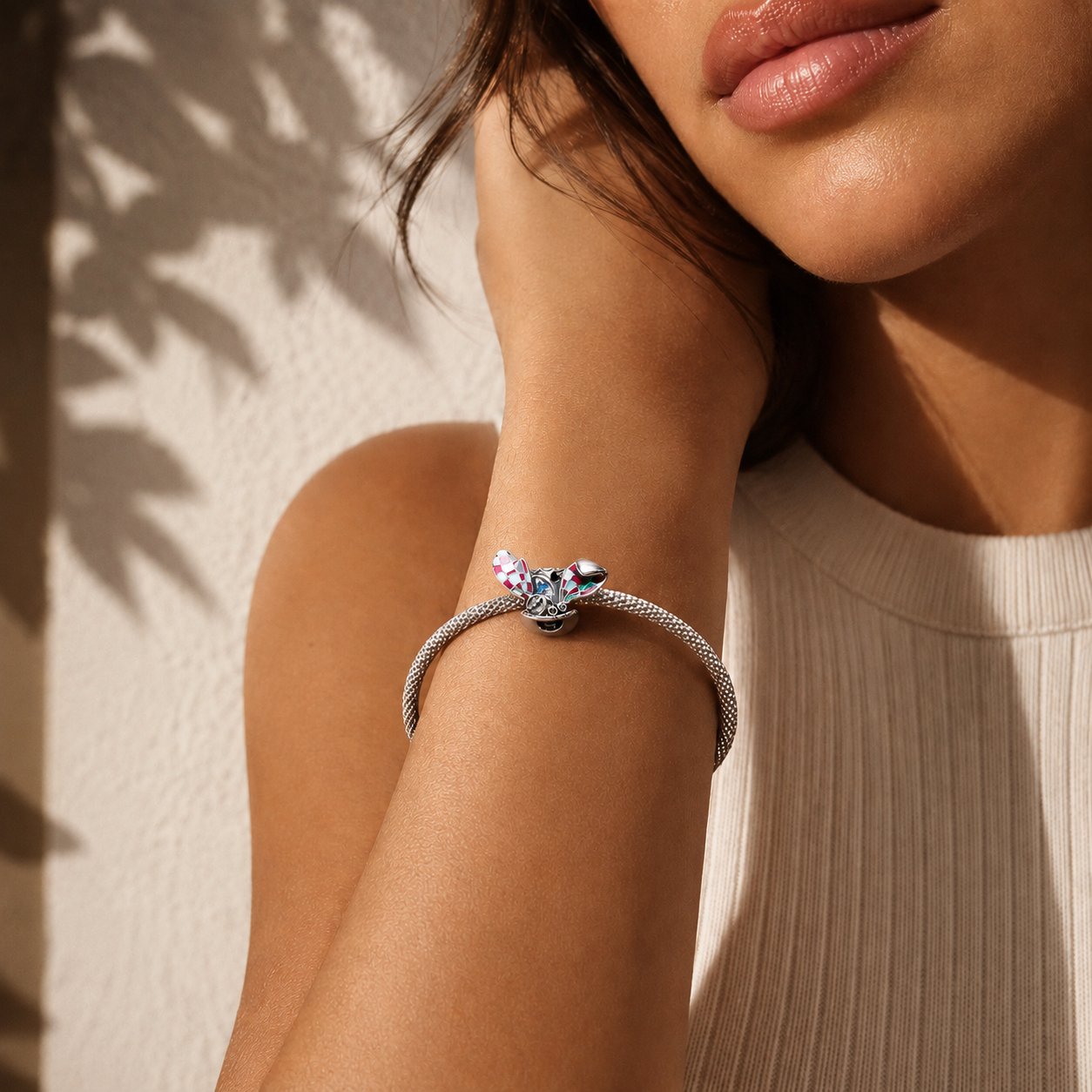 925 sterling silver with vivid enameling and delicate cubic zirconia accents, this charm evokes the charm of magical creatures and whimsical worlds | Asttery