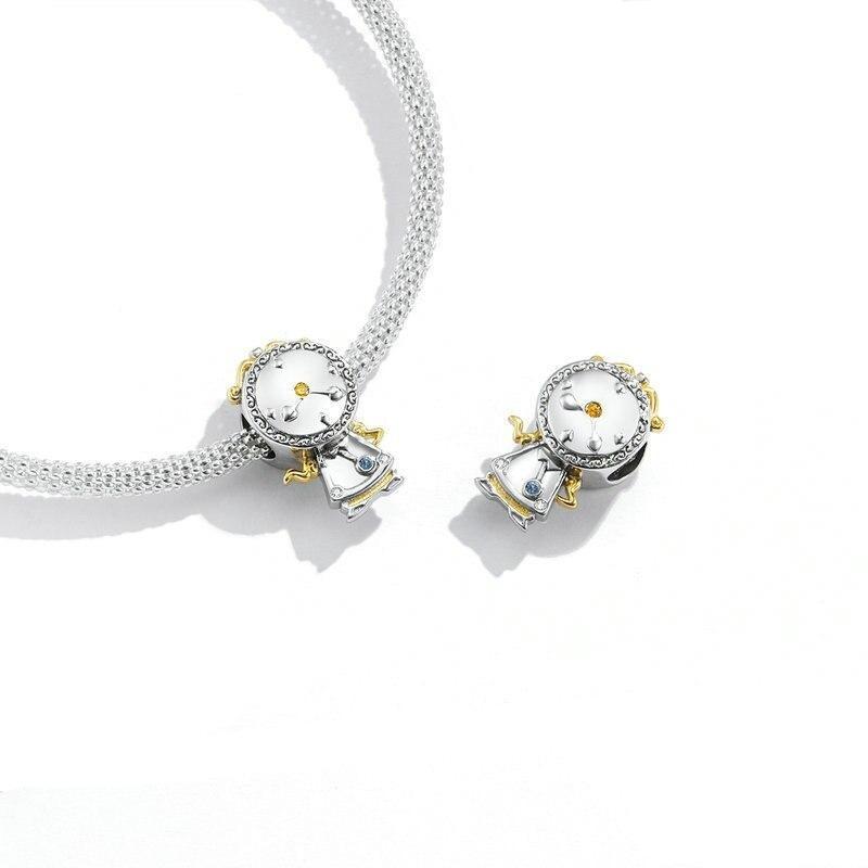 Temporelle clock charm in 925 silver, a symbol of emotional time and the delicacy of moments | Asttery