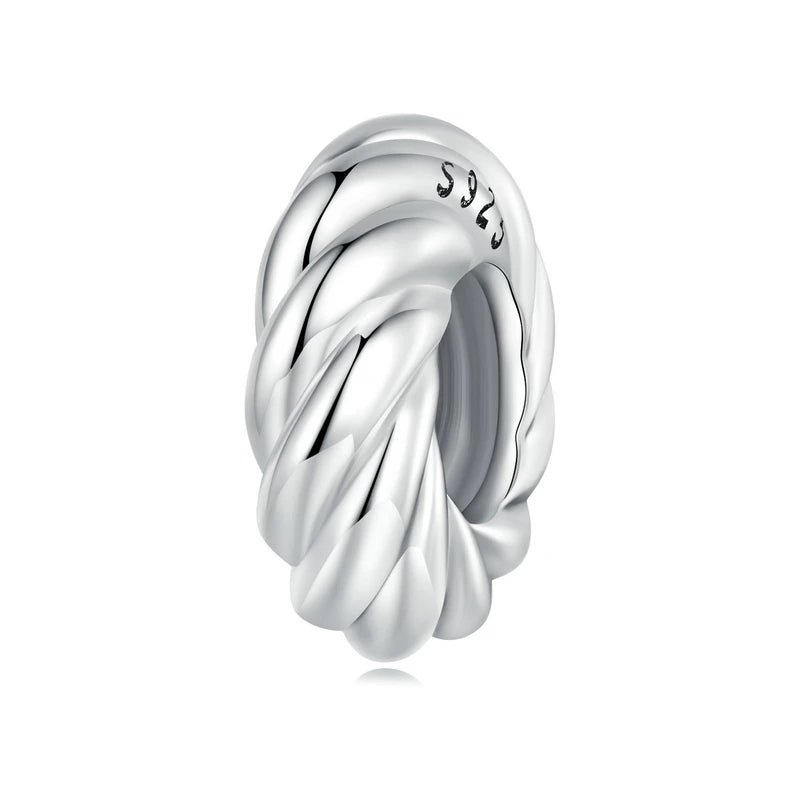 925 sterling silver spacer with twisted design | Asttery